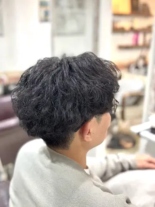 ショート パーマ メンズ 💥桜木町メンズ特化 💥ルキのヘアスタイル