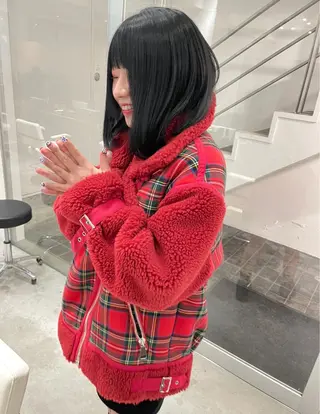 セミロング スパイラルパーマ 🌐hina⭐️のヘアスタイル