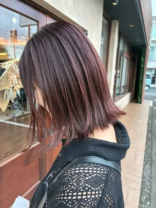 ミディアム カラー カワシマ セイカのヘアスタイル