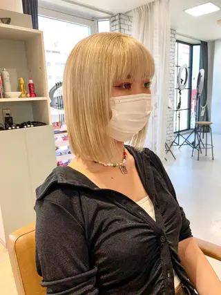 ミディアム 大阪韓国ヘア 🦋RINKAのヘアスタイル