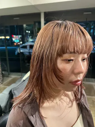 ミディアム 似合わせショート/ パーマ‪/表参道のヘアスタイル