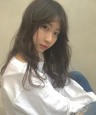 ロング カラー nakahara madokaのヘアスタイル