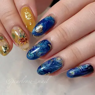 ネイル Beauty salon Ryu・ange所属・PEARL ROSE パールローズのネイルデザイン