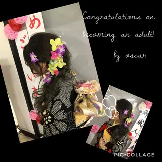 ヘアアレンジ ヘアサロンオスカー 岸和田蛸地蔵店のヘアスタイル