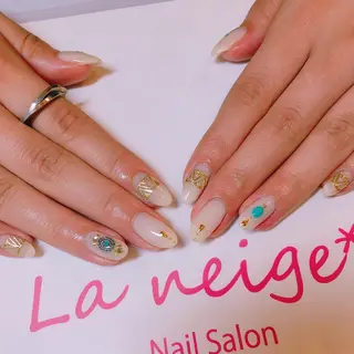 ネイル La neige* yuki 🥯🍑のネイルデザイン