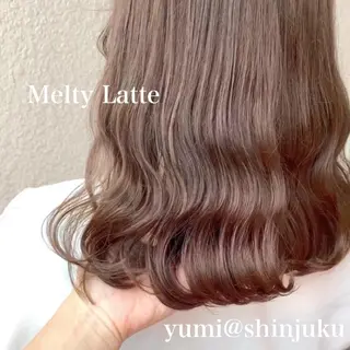 ミディアム カラー パーマ ヘアアレンジ メンズ キッズ ネイル マツエク・マツパ 新宿駅近♡友達とOK 🦋W -ワット -のヘアスタイル