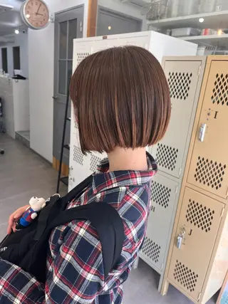 ショート カラー 森田 菜留美のヘアスタイル