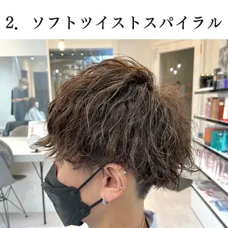 ショート 髪質改善× ハイライト溝江のヘアスタイル