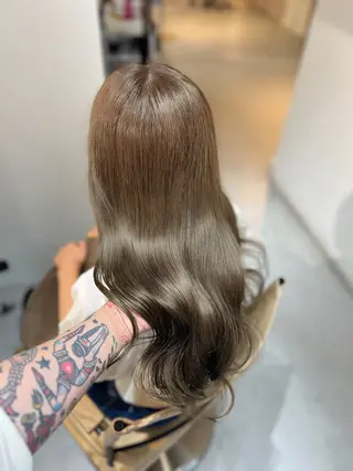 ロング カラー パーマ ✨韓国/外国人風✨ 江原巧のヘアスタイル