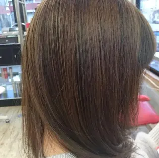 セミロング 水谷 寛太のヘアスタイル