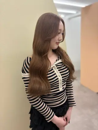 ロング ubu share salon所属・鈴村緋女／ヘアセット ／耳ツボジュエリーのヘアスタイル