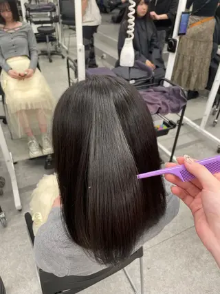 ミディアム カラー 髪質改善🩰透明感カ ラー🎀hinanoのヘアスタイル