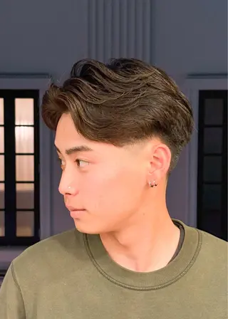 ショート パーマ メンズ DAD　BARBERSHOP所属・三宮メンズカット ヨシイッキのヘアスタイル