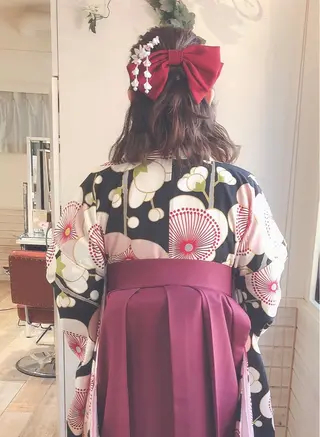 ミディアム ヘアアレンジ あき えいみのヘアスタイル