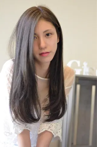 ロング GiseL天神カラー 髪質改善/ブリーチのヘアスタイル