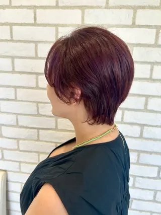 ショート 《艶髪縮毛矯正》 かのん☽⑅ ˖のヘアスタイル