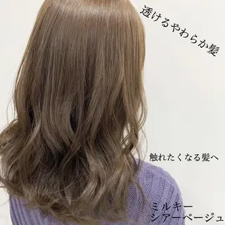 セミロング カラー 透明感カラー🤍 Kaitoのヘアスタイル