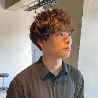 ショート パーマ メンズ glowm by affect所属・glowm店長 加藤翔太のヘアスタイル