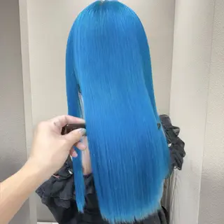 ミディアム カラー ✨ブリーチ支持No1 複雑履歴修正/舘岡のヘアスタイル