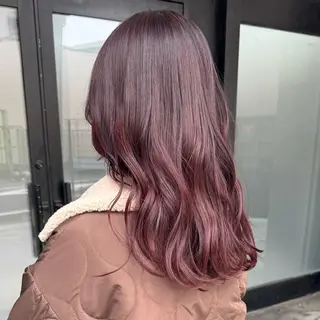 セミロング カラー 暖色カラー/ブリーチ 🎀オビツメイ🎀のヘアスタイル