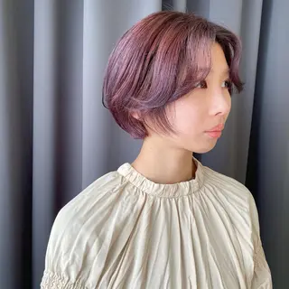 ショート カラー ORIKA 美容室のヘアスタイル