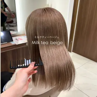 カラー 加藤芽実カラーリスト ／ミルクティーカラーのヘアスタイル