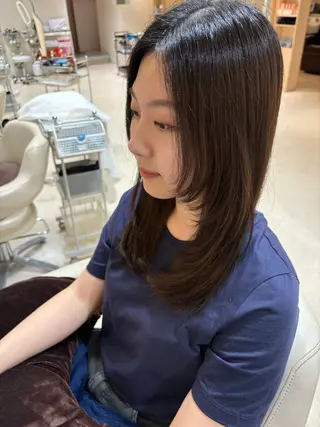 ミディアム 南 颯七のヘアスタイル