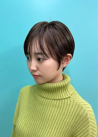 ショート ショート白髪染め無料 ／河瀬謙介のヘアスタイル