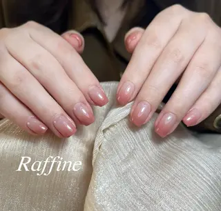 ネイル RAFFINE 月🦋🩵のネイルデザイン
