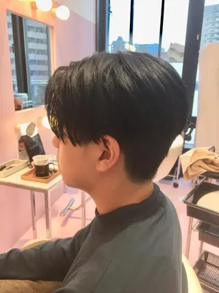 メンズ 所渉/韓国レイヤー /ウルフカットのヘアスタイル