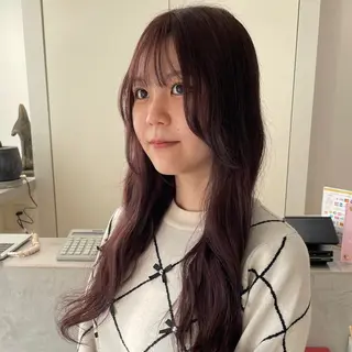ロング カラー 安西 香利奈のヘアスタイル