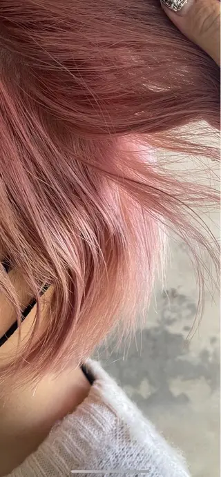 ロング カラー エクステ/ハイトーン /レイヤーカットのヘアスタイル