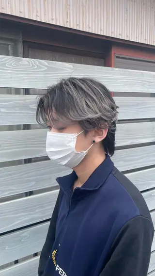 メンズ なつき/ 艶カラー/縮毛矯正のヘアスタイル