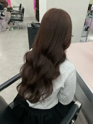 ロング 奥野碧🌈艶髪 /ダメージレスカラーのヘアスタイル