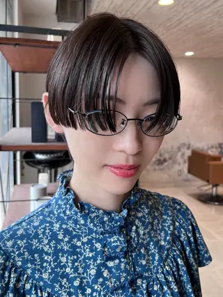 ショート Vicky オリーブ メンズカジュアルのヘアスタイル