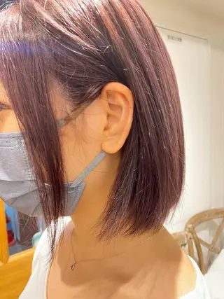 ショート カラー グレージュ/透明感/ 韓国ヘア/RISAのヘアスタイル