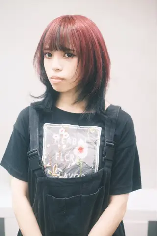 ショート カラー ヘアアレンジ 個性爆弾💣 ダブルカラー/ゆかのヘアスタイル