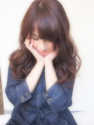 ミディアム セミロング ほさか しんごのヘアスタイル