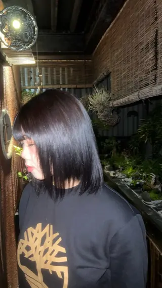 セミロング カラー モデル募集💚 Miyabi💚のヘアスタイル