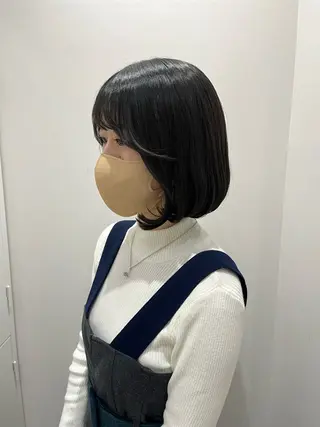 ショート カラー ヘアアレンジ 🥀暖色韓国ヘア💕 保科侑花のヘアスタイル