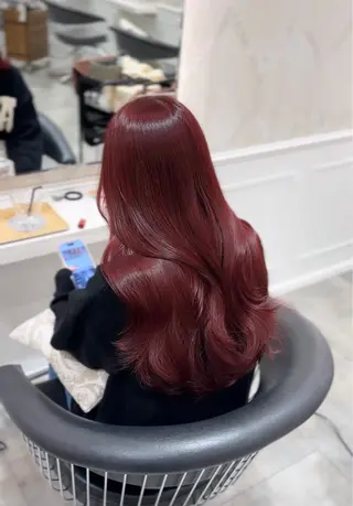 ロング カラー 河合 すみれのヘアスタイル