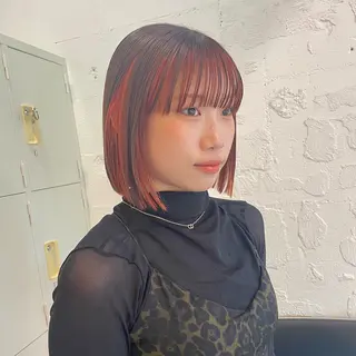 ショート カラー ヘアアレンジ 🎀ダブルカラーレイ ヤーyuuri🎀のヘアスタイル