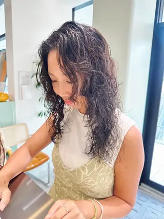 ミディアム パーマ 原宿パーマ kazuのヘアスタイル