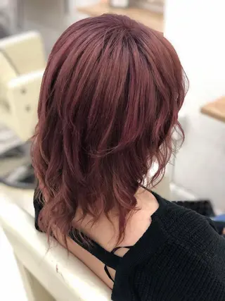 ミディアム カラー Minemoto Fumiyaのヘアスタイル