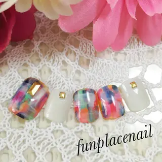 ショート ミディアム セミロング ロング カラー パーマ ヘアアレンジ メンズ キッズ ネイル まつエク nail salon＆school felice所属・フェリーチェ瑞江店 新山のネイルデザイン