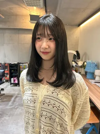 ロング カラー 韓国ボブ/レイヤー カット/ EMIRIのヘアスタイル