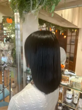 セミロング ツヤ髪💫髪質改善 透明感カラー仁平創太のヘアスタイル