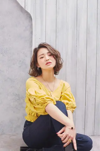 ショート カラー パーマ ヘアアレンジ メンズ キッズ ネイル マツエク・マツパ アティリー 西梅田のヘアスタイル