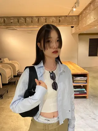 ミディアム Qin shaire salon 原宿所属・🌿パーマ/ボブ/ レイヤー/Mikiのヘアスタイル