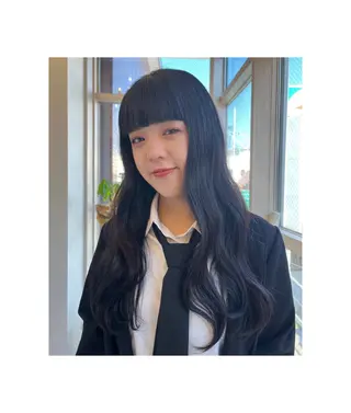 ロング 長島 美織のヘアスタイル